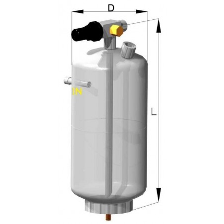 Recipiente de líquido vertical Tecnac BV3