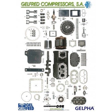 REPUESTOS GELPHA k-L-LR-MR-GR-VLR-VR