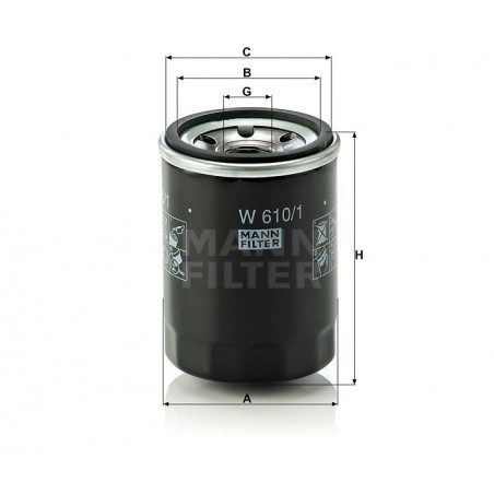 FILTRO MANN-FILTER W 6101