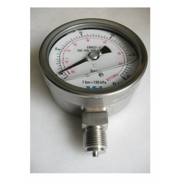 MANÓMETRO MEI DE ALTA PRESIÓN PARA AMONIACO NH3