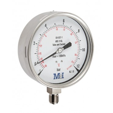 MANÓMETRO MEI DE BAJA PRESIÓN PARA AMONIACO NH3