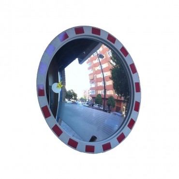 ESPEJO CONVEXO MULTIUSOS CON MARCO AMARILLO Y NEGRO