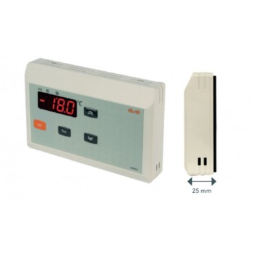 Termostato Eliwell IWC730 Short Nero - Per Impianti HVAC, 230V, 16A Compressore